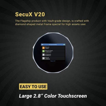 SecuX V20 Crypto Hardware Wallet: Military-Grade Security for Your Digital Assets