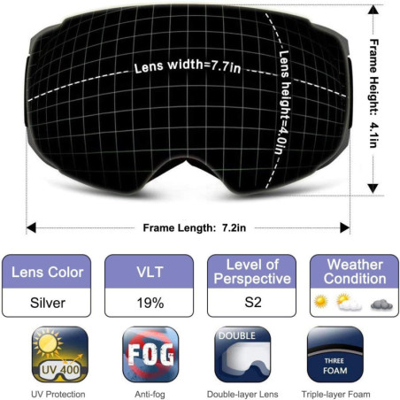 Lunettes de Ski Caméra 4K OhO : Capturez lAction, Diffusez en Direct ! Anti-Buée & UV400