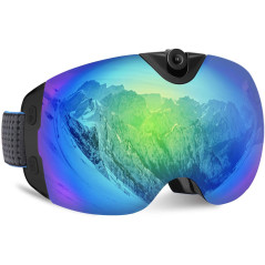 OhO 4K Camera Ski Goggles: Anti-Fog, UV400, WiFi Live Streaming