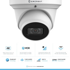 Amcrest 4K UltraHD Security Camera - See Every Detail, Day or Night!