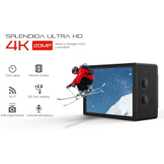 Cooau 4K, the action camera with external microphone