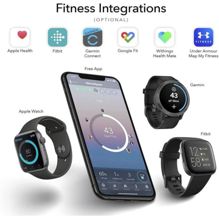 HidrateSpark STEEL : Bouteille dEau Intelligente - Restez Hydraté et Connecté!