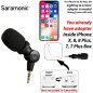 Saramonic SmartMic Mini: Crystal Clear Audio for Your Smartphone - Vlogs, Podcasts & More! Saramonic SmartMic Mini: Crystal Clear Audio for Your Smartphone - Vlogs, Podcasts & More!