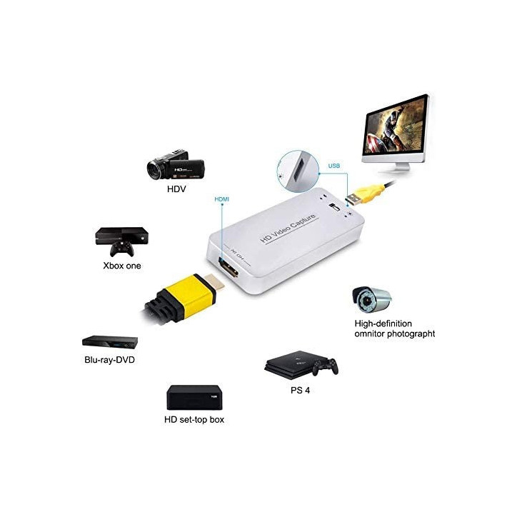 DIGITNOW Carte dAcquisition Vidéo USB 3.0: Capturez, Streamez en Full HD! DIGITNOW Carte dAcquisition Vidéo USB 3.0: Capturez, Streamez en Full HD!