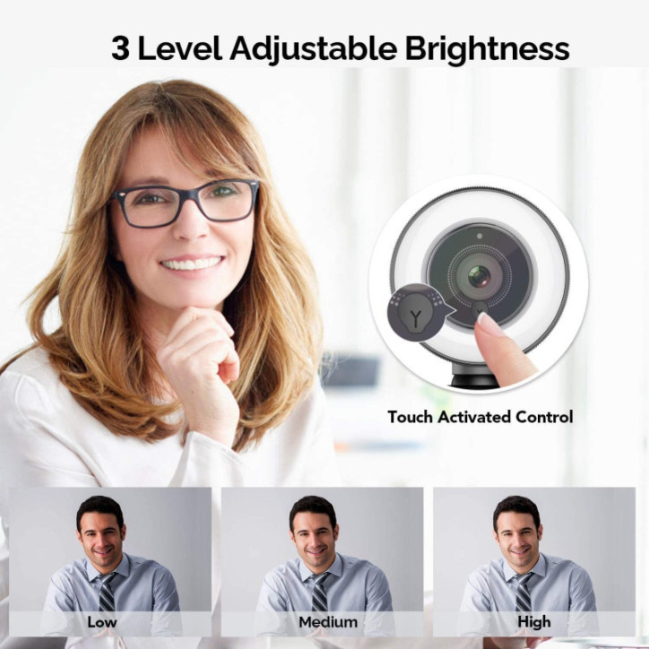 Vitade Webcam HD 1080p avec Lumière Annulaire: Streaming Impeccable & Appels Vidéo Pro! Vitade Webcam HD 1080p avec Lumière Annulaire: Streaming Impeccable & Appels Vidéo Pro!