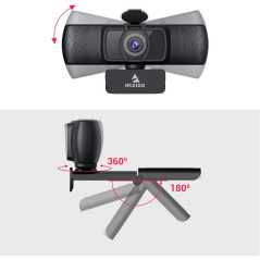 NexiGo N930AF: Webcam HD Autofocus avec Micro Anti-Bruit – Idéale Streaming & Télétravail