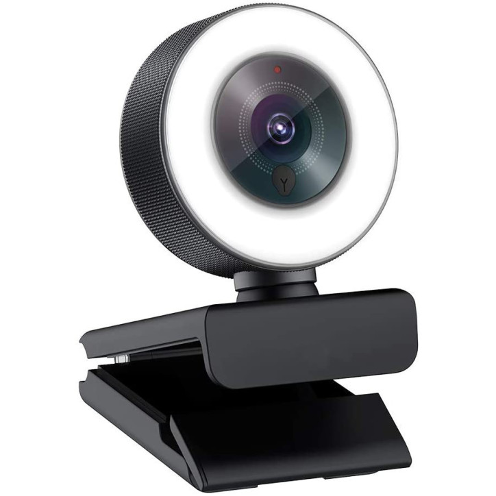 Angetube 1080p Webcam with Ring Light & Autofocus: Perfect for Streaming & Video Calls! Angetube 1080p Webcam with Ring Light & Autofocus: Perfect for Streaming & Video Calls!