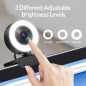 Angetube 1080p Webcam with Ring Light & Autofocus: Perfect for Streaming & Video Calls! Angetube 1080p Webcam with Ring Light & Autofocus: Perfect for Streaming & Video Calls!