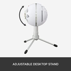 Logitech Snowball iCE: Studio-Quality USB Microphone for Podcast, Streaming & Recording