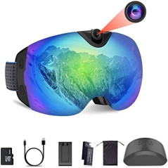 OhO 4K Camera Ski Goggles: Anti-Fog, UV400, WiFi Live Streaming