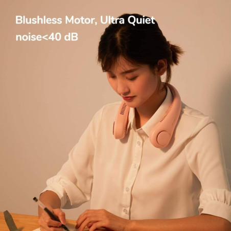 JISULIFE Neck Fan: 360° Cooling, Hands-Free Portable Fan - Stay Cool All Day!