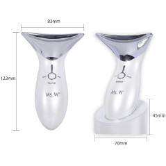 Ms.W Heated Facial Massager: 3 Modes for Radiant, Youthful Skin - Reduce Wrinkles & Boost Absorption!