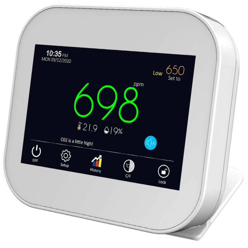 GZAIR Model 2, le moniteur tactile de la qualité de l'air