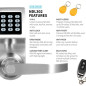 Colosus NDL302: Keyless Entry Smart Lock - Secure Your Home with PIN, RFID & Remote! Colosus NDL302: Keyless Entry Smart Lock - Secure Your Home with PIN, RFID & Remote!