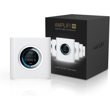 AmpliFi HD: Système WiFi Mesh Maison Ultra-Rapide et Étendu, Contrôle Tactile Facile!