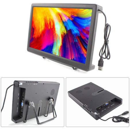 Elecrow 13.3 Portable Touchscreen Monitor: Full HD Display for Raspberry Pi & PC - Perfect for Creators!