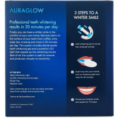 AuraGlow Deluxe Home, the teeth whitening system