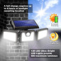 AmeriTop Lumière Solaire 800LM: Sécurité Optimale avec Détecteur de Mouvement 270°! AmeriTop Lumière Solaire 800LM: Sécurité Optimale avec Détecteur de Mouvement 270°!