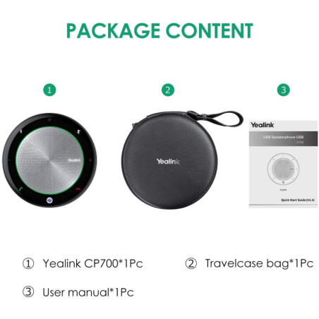 Yealink CP700 Teams Certified Bluetooth Speakerphone: Crystal Clear Audio for Home & Office!