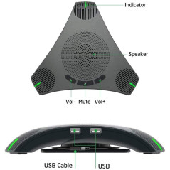 Goldensky speaker and mic, l'haut-parleur de conférence