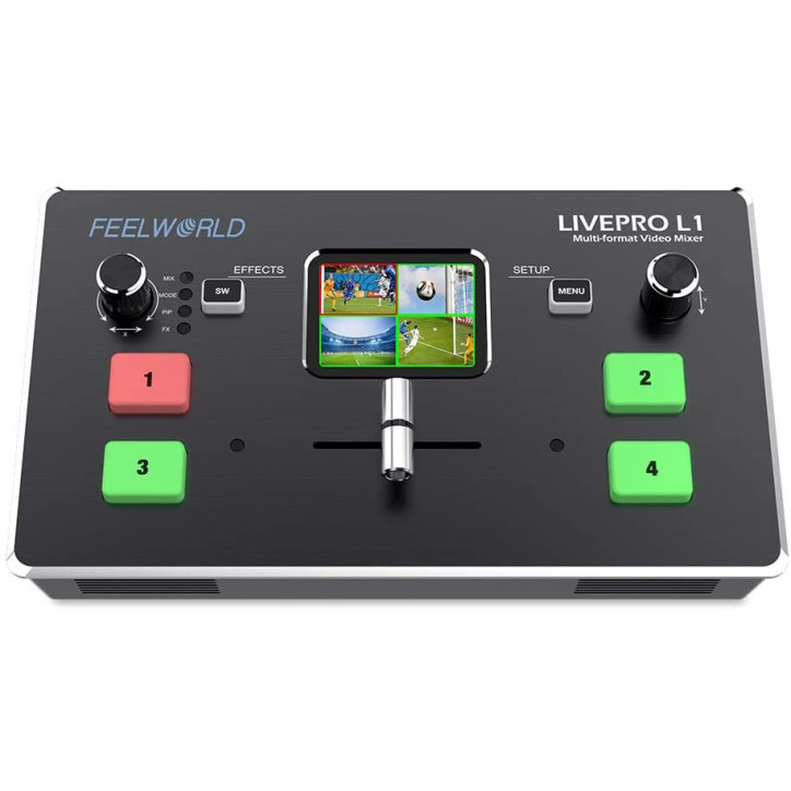 FEELWORLD LIVEPRO L1: Mixeur Vidéo Multi-Caméra HD pour Streaming Live - Qualité Pro! FEELWORLD LIVEPRO L1: Mixeur Vidéo Multi-Caméra HD pour Streaming Live - Qualité Pro!
