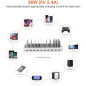 Alxum 120W Charging Station: Power Up 10 Devices at Once! Fast USB Charger Organizer Alxum 120W Charging Station: Power Up 10 Devices at Once! Fast USB Charger Organizer