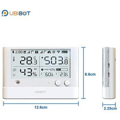 UbiBot WS1 Pro: Smart WiFi Thermometer & Hygrometer - Monitor Temp, Humidity & Light, Get Alerts!