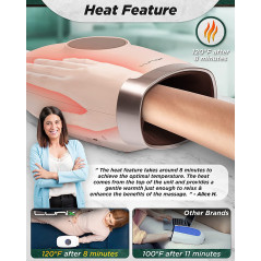 Lunix LX3 : Masseur de Mains Chauffant - Soulagement Arthrite & Canal Carpien