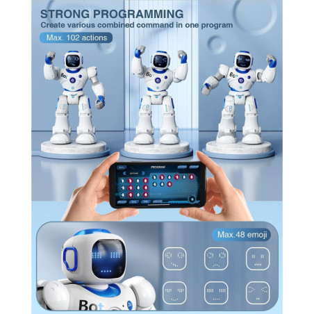 Ruko Smart Bot: Interactive STEM Robot for Kids - Voice Control, Programmable, Fun!