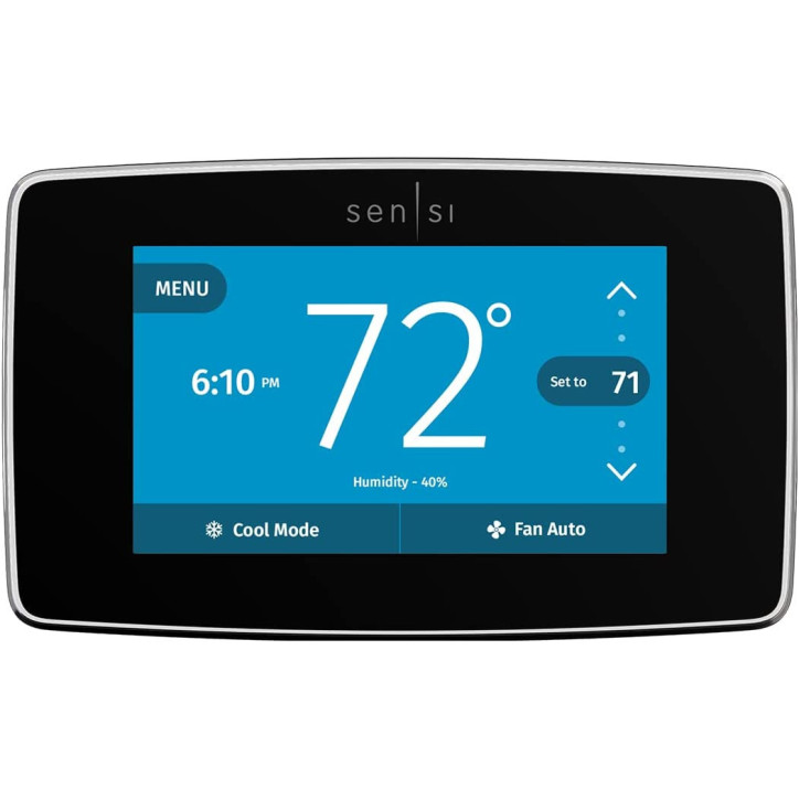 Thermostat Intelligent Sensi Touch dEmerson: Contrôle Wi-Fi, Économies dÉnergie & Confort Ultime Thermostat Intelligent Sensi Touch dEmerson: Contrôle Wi-Fi, Économies dÉnergie & Confort Ultime
