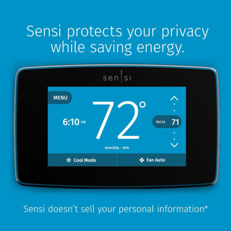 Thermostat Intelligent Sensi Touch dEmerson: Contrôle Wi-Fi, Économies dÉnergie & Confort Ultime