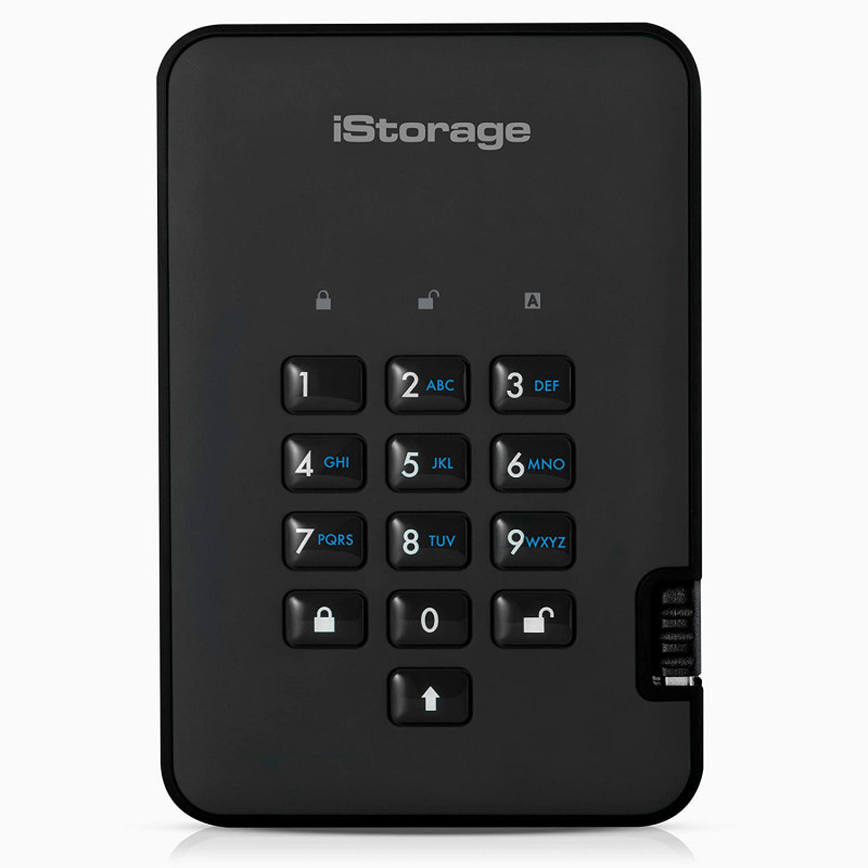 iStorage DiskAshur HDD IS-DA2-256-1000-B, the secure hard drive