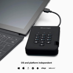 iStorage DiskAshur HDD IS-DA2-256-1000-B, the secure hard drive