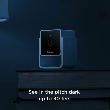Petcube Caméra HD pour Animaux: Surveillez, Parlez et Rassurez Votre Chien/Chat, Vision Nocturne