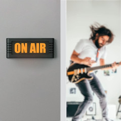BusyBox Smart Sign: Bluetooth Do Not Disturb Recording Studio Sign - Customizable LED Display