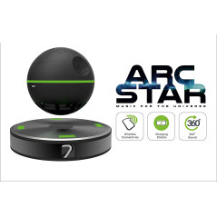 Arc Star: Enceinte Bluetooth Flottante 360° avec Chargeur Smartphone – Design Futuriste et Son Immersif!