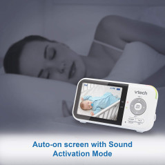 VTech VM819 Video Baby Monitor with 19Hour Battery Life 1000ft Long Range Auto Night Vision 2.8” Screen 2Way Audio Talk
