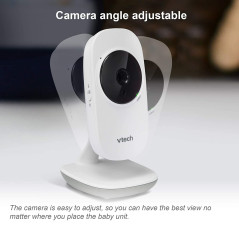 VTech VM819 Video Baby Monitor with 19Hour Battery Life 1000ft Long Range Auto Night Vision 2.8” Screen 2Way Audio Talk