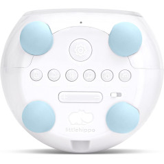 LittleHippo Mella Ready to Rise Entraîneur pour enfants, Réveil, Veilleuse Sleep Sounds Machine (Bleu arctique), Standard