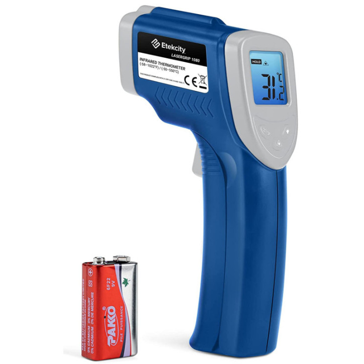 Thermomètre Infrarouge Etekcity: Précision Ultime pour Cuisine, HVAC et Bricolage - Mesurez Tout Facilement!