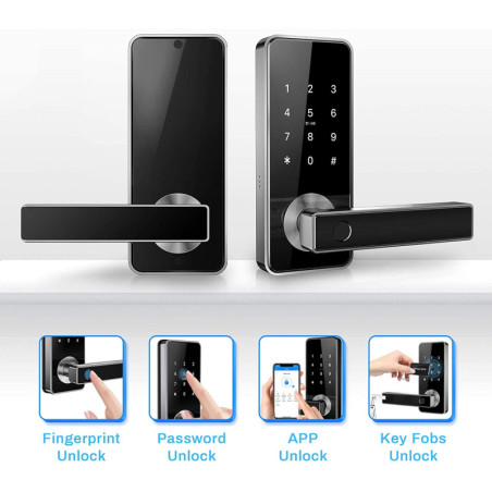 Serrure Intelligente 5-en-1 Tiffane: Accès Facile et Sécurité Renforcée pour Votre Maison