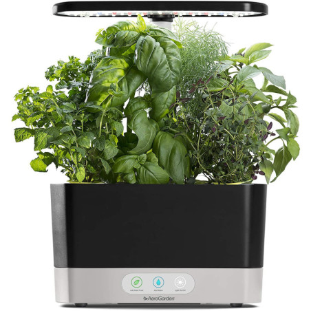 AeroGarden Harvest - Indoor Garden with LED Grow Light, Black