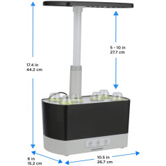 AeroGarden Harvest - Indoor Garden with LED Grow Light, Black