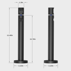 CZUR Halo Streaming Dual Webcam, Professional USB Web Camera1080P with Microphone, 90° View Computer Camera, Plug & Play,