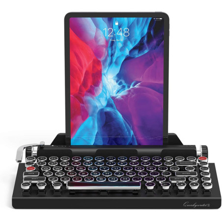 Qwerkywriter S : Clavier Mécanique Rétro Sans Fil - Le Charme Vintage, la Technologie Moderne!