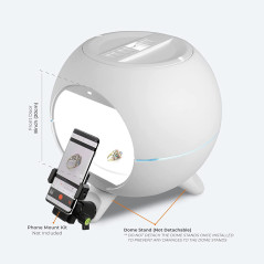 Foldio360 Smart Dome + Mount Kit | All-in-one Smart Photo Studio Lightning Dome 360 Turntable with Built-in LED Light