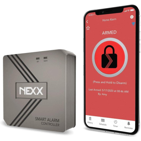 Nexx Smart Alarm Wi-Fi Controller NXAL-100 - Remotely Control Existing Alarm Security System with Nexx App, Compatible with