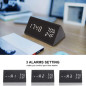 JALL Wooden Digital Alarm Clock: Stylish Design with Temperature & Humidity Display JALL Wooden Digital Alarm Clock: Stylish Design with Temperature & Humidity Display