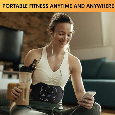 EMS Abdominal Muscle Stimulator: Tone & Strengthen Your Abs at Home!