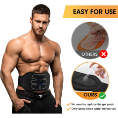 MarCoolTrip MZ ABS Stimulator,Ab Machine,Abdominal Toning Belt Workout Portable Ab Stimulator Home Office Fitness Workout
